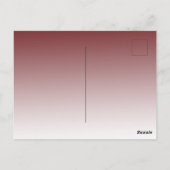 レッド金ゴールドグリッタースターズクリスマス ポストカード (裏面)