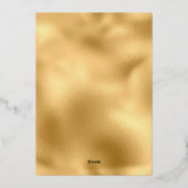 レッド金ゴールドシック16th誕生日スウィート16 箔招待状 (裏面)