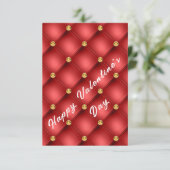 レッド金ゴールドジェムストーンバレンタインズデイカード (スタンド正面)