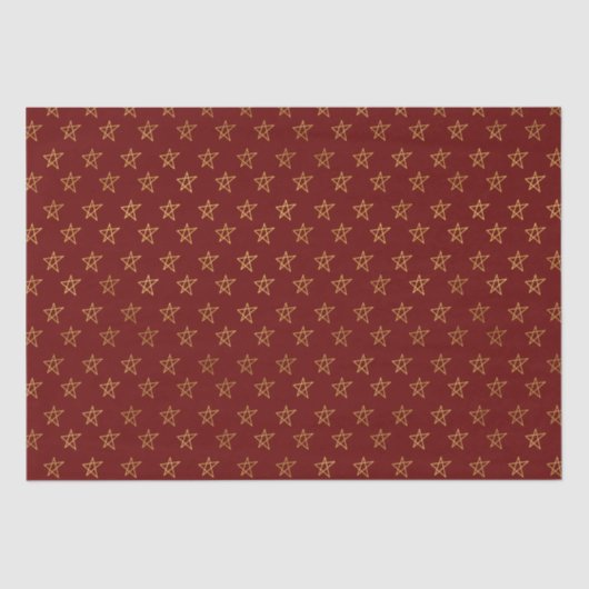 レッド金ゴールドスターズシャインブライト 薄葉紙 (正面)