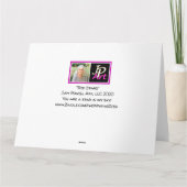 レッド金ゴールドスターズユアネームハッピーバースデーカード カード (裏面)