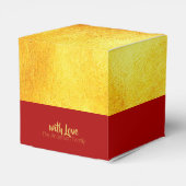 レッド金ゴールドスネークペーパーカット2025パーティー好意ボックス フェイバーボックス (裏面サイド)