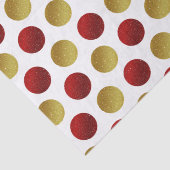 レッド金ゴールドスパークリーフェスティバルクリスマスティッシュペーパー 薄葉紙 (詳細)