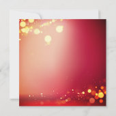 レッド金ゴールドスパークルフィフティ50と素晴らしい50誕生日 招待状 (裏面)