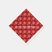 レッド金ゴールドダイアモンドタフテカスタムッド文字ナプキンス スタンダードカクテルナプキン (角)