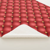 レッド金ゴールドダイヤモンドタフテッドシェルパブランケット シェルパブランケット (3/4)