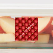 レッド金ゴールドダイヤモンドタフテッドステッカーカスタム文字 ラベル (貼付)