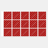 レッド金ゴールドダイヤモンドタフテッドステッカーカスタム文字 ラベル (シート)