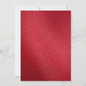 レッド金ゴールドネイビーブルー卒業パーティー招待状 招待状 (裏面)