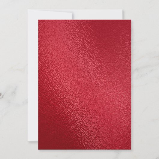 レッド金ゴールドネイビーブルー卒業パーティー招待状 招待状 (裏面)