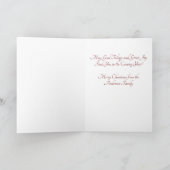 レッド金ゴールドビクトリアンクリスマスエンジェル カード (内部)