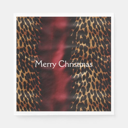 レッド金ゴールドフェイク女性のカーボーイ南西コーヒド スタンダードランチョンナプキン (正面)