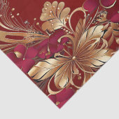 レッド金ゴールドフローラホリデーティッシュペーパー 薄葉紙 (詳細)