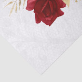 レッド金ゴールドフローラレースブーケデコパージュ 薄葉紙 (詳細)