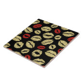 レッド金ゴールドブラックリップキス タイル (側面)