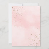 レッド金ゴールドプリンセスキンセアニラ 招待状 (裏面)