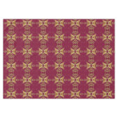 レッド金ゴールドホリデーテーブルクロス テーブルクロス (正面(横))