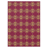 レッド金ゴールドホリデーテーブルクロス テーブルクロス (正面)