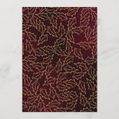 レッド金ゴールドホリーベリークリスマス結婚ズ メニュー (裏面)