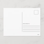 レッド金ゴールドボタニカルフォトホリデーポストカード シーズンポストカード (裏面)