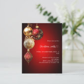 レッド金ゴールドボーブルクリスマスパーティの招待状 (スタンド正面)