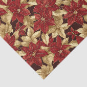 レッド金ゴールドポインセティアスヴィンテージクリスマス 薄葉紙 (詳細)