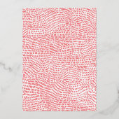 レッド金ゴールドメリークリスマスレタリング写真 箔シーズンカード (裏面)