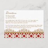 レッド金ゴールドモロッコディレクション宿泊カード エンクロージャーカード (正面)