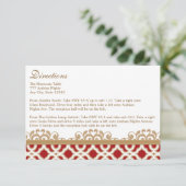 レッド金ゴールドモロッコディレクション宿泊カード エンクロージャーカード (スタンド正面)