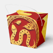 レッド金ゴールド中国のスネーク紙カット2025 TOFB フェイバーボックス (裏面サイド)