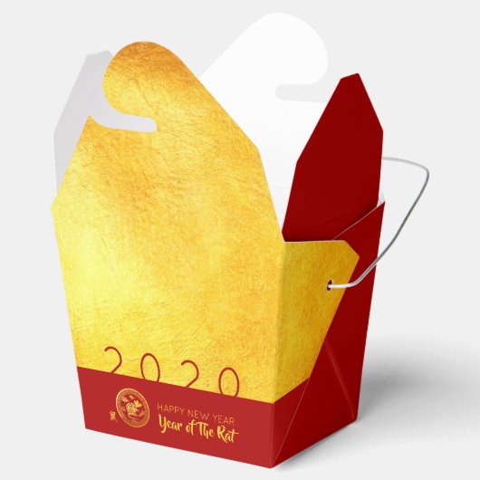 レッド金ゴールド中国の紙カット2020 TOFB フェイバーボックス (オープン)