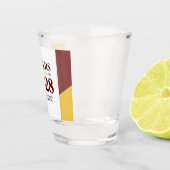 レッド金ゴールド学校大学卒業 ショットグラス (右)