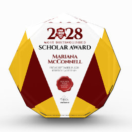 レッド金ゴールド学校大学卒業 フォトブロック