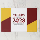 レッド金ゴールド学校大学卒業 ペーパーパッド (インサイチュ)