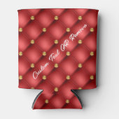 レッド金ゴールド宝石クーラーボックスとカスタム文字 缶クーラー (正面)