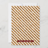 レッド金ゴールド王室のプリンスファースト誕生日招待状 招待状 (裏面)