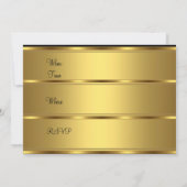 レッド金ゴールド50th誕生日パーティー 招待状 (裏面)