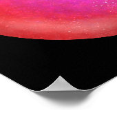 レッド銀河系オルブスカーレットとバイオレットマーブルプリント ポスター (角)