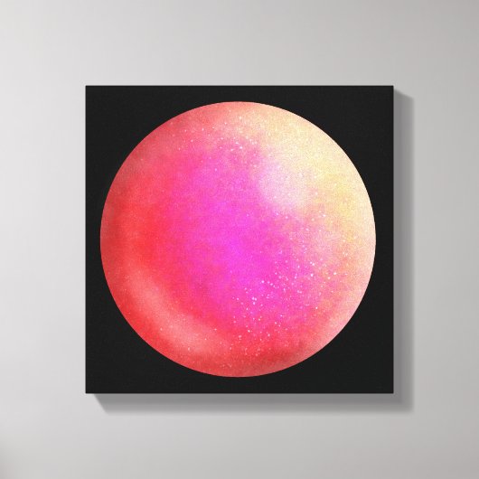 レッド銀河系Orb - Scarlett and Violet Canvas Print キャンバスプリント (正面)