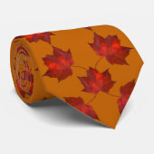レッド離れオレンジオータムタイ ネクタイ (ロール)