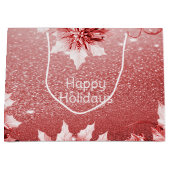 レッド離れクリスマスホリデー抱き枕 ラージペーパーバッグ (正面)