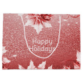 レッド離れクリスマスホリデー抱き枕 ラージペーパーバッグ (裏面)