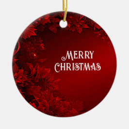 レッド離れフローラクリスマスホリデーオーナメント セラミックオーナメント