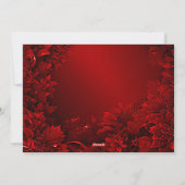 レッド離れフローラホリデークリスマスカード シーズンカード (裏面)