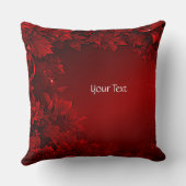 レッド離れフローラホリデー装飾用クッション クッション (裏面)