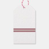 レッド雪だるまクリスマス ギフトタグ (裏面)