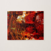 レッド顔グラフィティ ジグソーパズル (横)