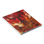 レッド顔グラフィティ ノートパッド (アングル)