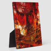 レッド顔グラフィティ フォトプラーク (側面)