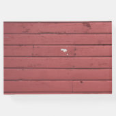 レッド魅力的バーンウッド結婚ズ ゲストブック (裏面)